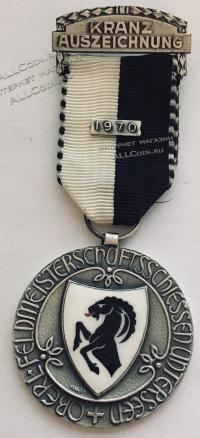 #251 Швейцария спорт Медаль Знаки. Федеральная награда. 1970 год.