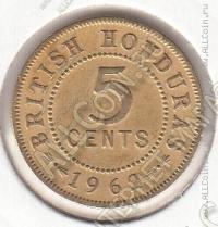 19-147 Гондурас 5 центов 1962г. КМ # 31 никель-латунь 3,6гр. 20,26мм
