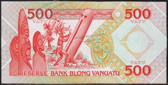 Вануату 500 вату 1993г. P.5(2) - UNC - Вануату 500 вату 1993г. P.5(2) - UNC