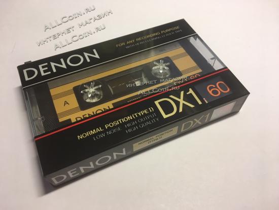 Аудио Кассета DENON DX 1 60 1987 год. / Япония / Новая. Запечатанная. Из Блока.