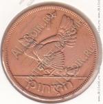9-159 Ирландия 1 пенни 1946г. КМ # 11 бронза 9,45гр. 30,9мм