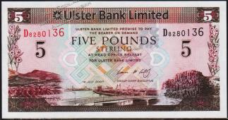 Северная Ирландия 5 фунтов 2007г. P.340 UNC - Северная Ирландия 5 фунтов 2007г. P.340 UNC
