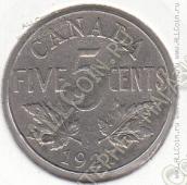 19-146 Канада 5 центов 1927г. КМ # 29 никель 4,6гр. - 19-146 Канада 5 центов 1927г. КМ # 29 никель 4,6гр.