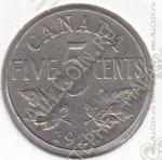 19-146 Канада 5 центов 1927г. КМ # 29 никель 4,6гр.
