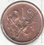 21-114 Южная Африка 1 цент 1968г. КМ # 74.2 бронза 3,0гр. 19мм