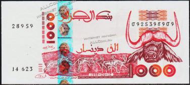 Алжир 1000 динар 1998г. P.142в(1) - UNC - Алжир 1000 динар 1998г. P.142в(1) - UNC
