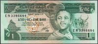 Банкнота Эфиопия 1 бирр 1991 года. P.41с - UNC
