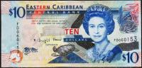 Восточные Карибы 10 долларов 2008г. Р.48 UNC