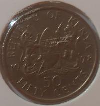 Н2-45 Кения 50 центов 1978г. Медь Никель.
