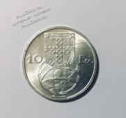 Монета Португалия 10 эскудо 1955 года. СЕРЕБРО. ОРИГИНАЛ. ШТЕМПЕЛЬНЫЙ БЛЕСК!!! (2-74) - Монета Португалия 10 эскудо 1955 года. СЕРЕБРО. ОРИГИНАЛ. ШТЕМПЕЛЬНЫЙ БЛЕСК!!! (2-74)
