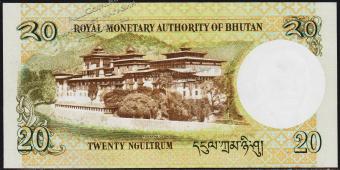 Бутан 20 нгултрум 2006г. P.30а - UNC - Бутан 20 нгултрум 2006г. P.30а - UNC