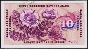 Швейцария 10 франков 1964г. P.45i(39) - UNC - Швейцария 10 франков 1964г. P.45i(39) - UNC