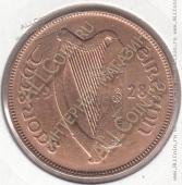9-69 Ирландия 1 пенни 1928г. КМ # 3 бронза 9,45гр. 30,9мм - 9-69 Ирландия 1 пенни 1928г. КМ # 3 бронза 9,45гр. 30,9мм