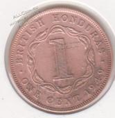5-10 Британский Гондурас 1 цент 1949г. Бронза - 5-10 Британский Гондурас 1 цент 1949г. Бронза