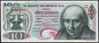 Мексика 10 песо 1977г. Р.63i - UNC "1ER"