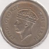 24-8 Малайя 20 центов 1948г.  - 24-8 Малайя 20 центов 1948г. 