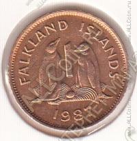 25-42 Фолклендские Острова 1 пенни 1987г. КМ # 2 бронза 3,56гр. 20,32мм