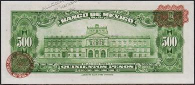 Мексика 500 песо 1977г. P.51s - UNC "BZT" - Мексика 500 песо 1977г. P.51s - UNC "BZT"