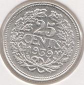 25-50 Нидерланды 25 центов 1939г. - 25-50 Нидерланды 25 центов 1939г.