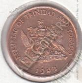20-104 Тринидад и Тобаго 1 цент 1993г. КМ # 29 UNC бронза 1,95гр. 17,76мм - 20-104 Тринидад и Тобаго 1 цент 1993г. КМ # 29 UNC бронза 1,95гр. 17,76мм