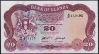 Уганда 20 шиллингов 1966г. P.3 AUNC