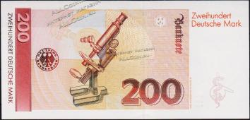 Банкнота ФРГ (Германия) 200 марок 1989 года. P.42 UNC - Банкнота ФРГ (Германия) 200 марок 1989 года. P.42 UNC
