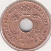 38-8 Восточная Африка 5 центов 1936г. Бронза - 38-8 Восточная Африка 5 центов 1936г. Бронза