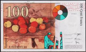Франция 100 франков 1997г. P.158(1) - UNC- - Франция 100 франков 1997г. P.158(1) - UNC-