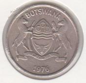 4-34 Ботсвана 25 техбе 1976г. XF+ медь никель - 4-34 Ботсвана 25 техбе 1976г. XF+ медь никель