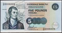 Шотландия 5 фунтов 1996г. P.224c - UNC-