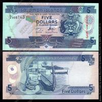 Соломоновы острова 5 долларов 2006г. P.26 UNC