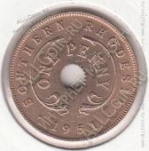 9-73 Южная Родезия 1 пенни 1951г. КМ #25 бронза - 9-73 Южная Родезия 1 пенни 1951г. КМ #25 бронза