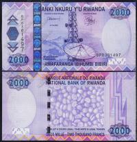 Руанда 2000 франков 2007г. P.32 UNC