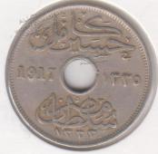 7-104 Египет 10 милльем 1917г. Медь никель - 7-104 Египет 10 милльем 1917г. Медь никель