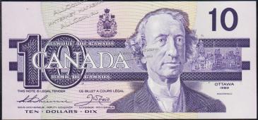 Канада 10 долларов 1989г. P.96а - UNC - Канада 10 долларов 1989г. P.96а - UNC