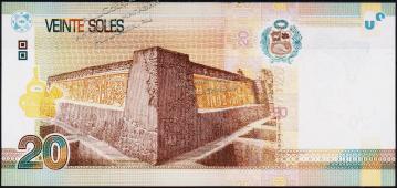 Банкнота Перу 20 солей 2016 года. P.NEW - UNC - Банкнота Перу 20 солей 2016 года. P.NEW - UNC