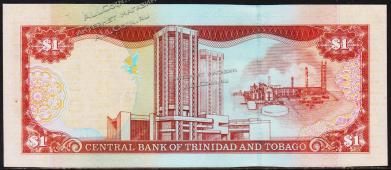 Тринидад и Тобаго 1 доллар 2002г. Р.41в - UNC - Тринидад и Тобаго 1 доллар 2002г. Р.41в - UNC