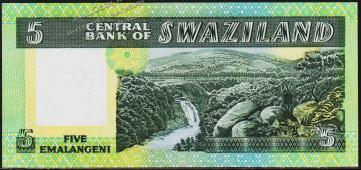 Свазиленд 5 эмалангени 1982г. P.9а - UNC - Свазиленд 5 эмалангени 1982г. P.9а - UNC