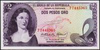 Банкнота Колумбия 2 песо 20.07.1972 года. P.413a(2) - UNC