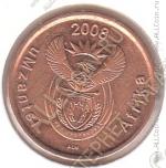8-17 ЮАР 5 центов 2008г. KM# 440 Бронза-Сталь, 21 мм, 4,5 г