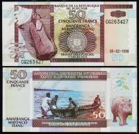 Бурунди 50 франков 1999г. Р.36в - UNC