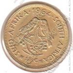6-2 Южная Африка 1/2 цента 1964 г. KM# 56 Латунь 5,6 гр. 