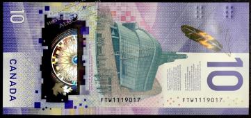 Банкнота Канада 10 долларов 2018 года. P.NEW - UNC /Юбилейная/ - Банкнота Канада 10 долларов 2018 года. P.NEW - UNC /Юбилейная/
