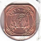 4-76 Суринам 5 центов 1988 г. KM# 12.1b Сталь с медным покрытием 3,0 гр. 18,0 мм. - 4-76 Суринам 5 центов 1988 г. KM# 12.1b Сталь с медным покрытием 3,0 гр. 18,0 мм.
