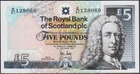 Шотландия 5 фунтов 2008г. P.NEW - UNC / RBOS PLS /