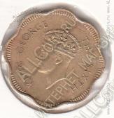 25-128 Цейлон 10 центов 1951г. КМ # 121 никель-латунная 4,21гр. 23мм - 25-128 Цейлон 10 центов 1951г. КМ # 121 никель-латунная 4,21гр. 23мм