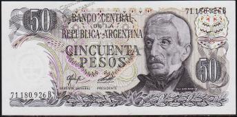 Аргентина 50 песо 1976-78г. P.301(1) - UNC - Аргентина 50 песо 1976-78г. P.301(1) - UNC