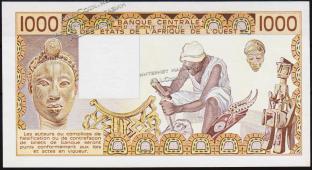 Мали 1000 франков 1988г. P.406Da - UNC - Мали 1000 франков 1988г. P.406Da - UNC