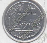 арт505 Французская Полинезия 1 франк 1996г. КМ#11 UNC Алюминий 1,3гр. 23мм