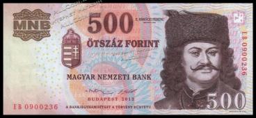 Венгрия 500 форинтов 2013г. P.NEW - UNC - Венгрия 500 форинтов 2013г. P.NEW - UNC